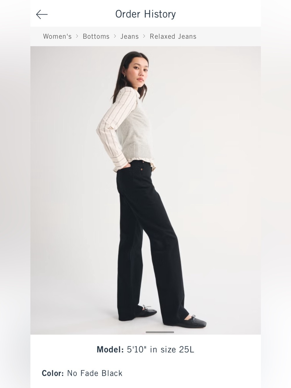 Abercrombie & Fitch No Fade Black high rise 90’s relaxed Jeans